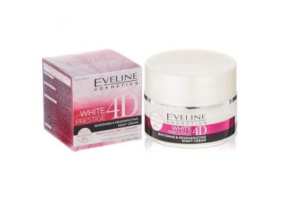 وايت برستيج 4D  كريم تفتيح مكثف ليلي من ايفيلين - 50 مل