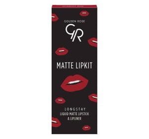 مجموعة أحمر الشفاه اسكارليت ريد من جولدن روز