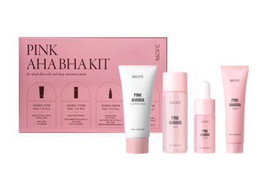 مجموعة التقشير الوردية للعناية بمشاكل البشرة من ناسيفيك