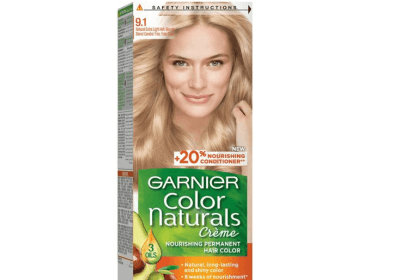 صبغة كولور ناتشرلز كريم من غارنييه رقم 9.1 – اشقر رمادي فاتح جدا