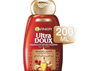 شامبو حمام زيت بزيت الخروع واللوز الترا دو من غارنييه - 200 مل