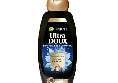 Garnier Ultra Doux Purifying and Shining Shampoo with Charcoal and Black Seed Oil - 400 ml