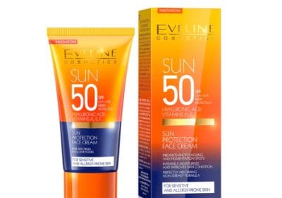 كريم واقي من الشمس للوجه بعامل حماية 50 من ايفلين - 50مل