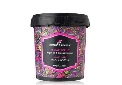 مقشر السكر بزيت الأرغان وزهر البرتقال من جاردن اوليان - 600 جم