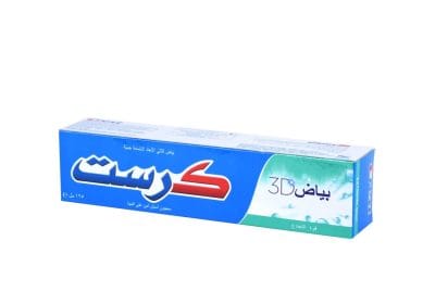 معجون أسنان كرست بياض 3D بقوة النعناع من كرست - 125مل