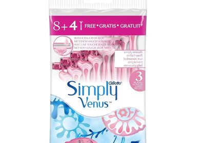 شفرات سيمبلي فينوس للإستخدام مرة واحدة للنساء من جيليت - 12 قطعة