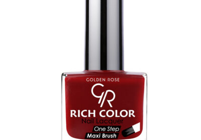 طلاء اظافر رتش من جولدن روز رقم 122طلاء الأظافر جولدن روز عالي الجودة لتغطية الأظافر من قطعة واحدة ويعطيها مظهرًا براقا تشكيلًا لتكمل جمالك مع فريدة