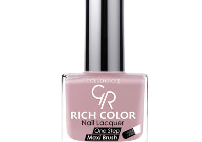 طلاء اظافر رتش من جولدن روز رقم 130طلاء الأظافر جولدن روز عالي الجودة لتغطية الأظافر من قطعة واحدة ويعطيها مظهرًا براقا تشكيلًا لتكمل جمالك مع فريدة