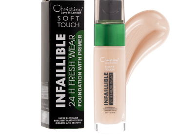 كريم اساس سوفت تاتش من كرستين05 امنحي بشرتك تعزيزًا للتألق وحافظي عليها من دون عيوب حتى 24 ساعة مع كريم اساس كرستين، يعمل على ازالة عيوب البشرة