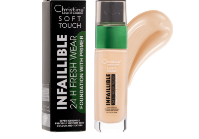 كريم اساس سوفت تاتش من كرستين02 امنحي بشرتك تعزيزًا للتألق وحافظي عليها من دون عيوب حتى 24 ساعة مع كريم اساس كرستين يعمل على ازالة عيوب البشرة